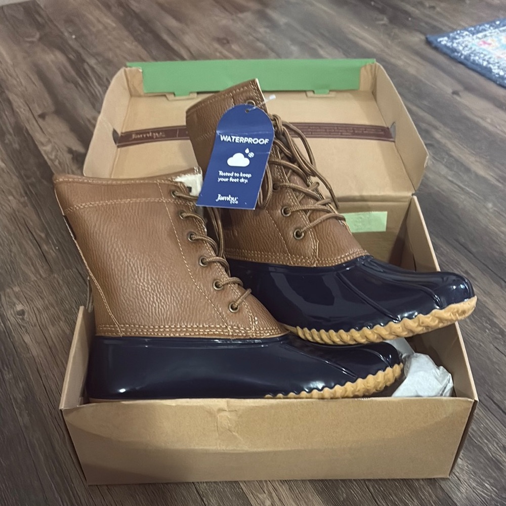 Jambu Women’s Waterproof Brown and Blue Boots